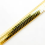 Load image into Gallery viewer, 420CCTDBRA8. 14K Solid Gold Flat Snake Necklace