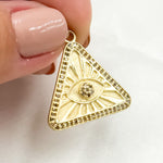 Load image into Gallery viewer, DP683. Diamond Sterling Silver Triangle Pendant
