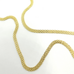 Load image into Gallery viewer, 14K Solid Gold Vintage Mesh Necklace. 14K36
