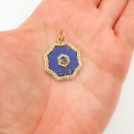 Load image into Gallery viewer, Gold Organics Shape Pendant
