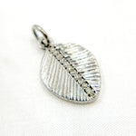 Load image into Gallery viewer, DC937. Diamond Sterling Silver Leaf Charm
