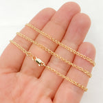 Load image into Gallery viewer, 035SPLLG. 14K Solid Gold Wheat Chain
