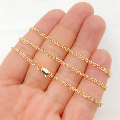 14K Gold Wheat Chain