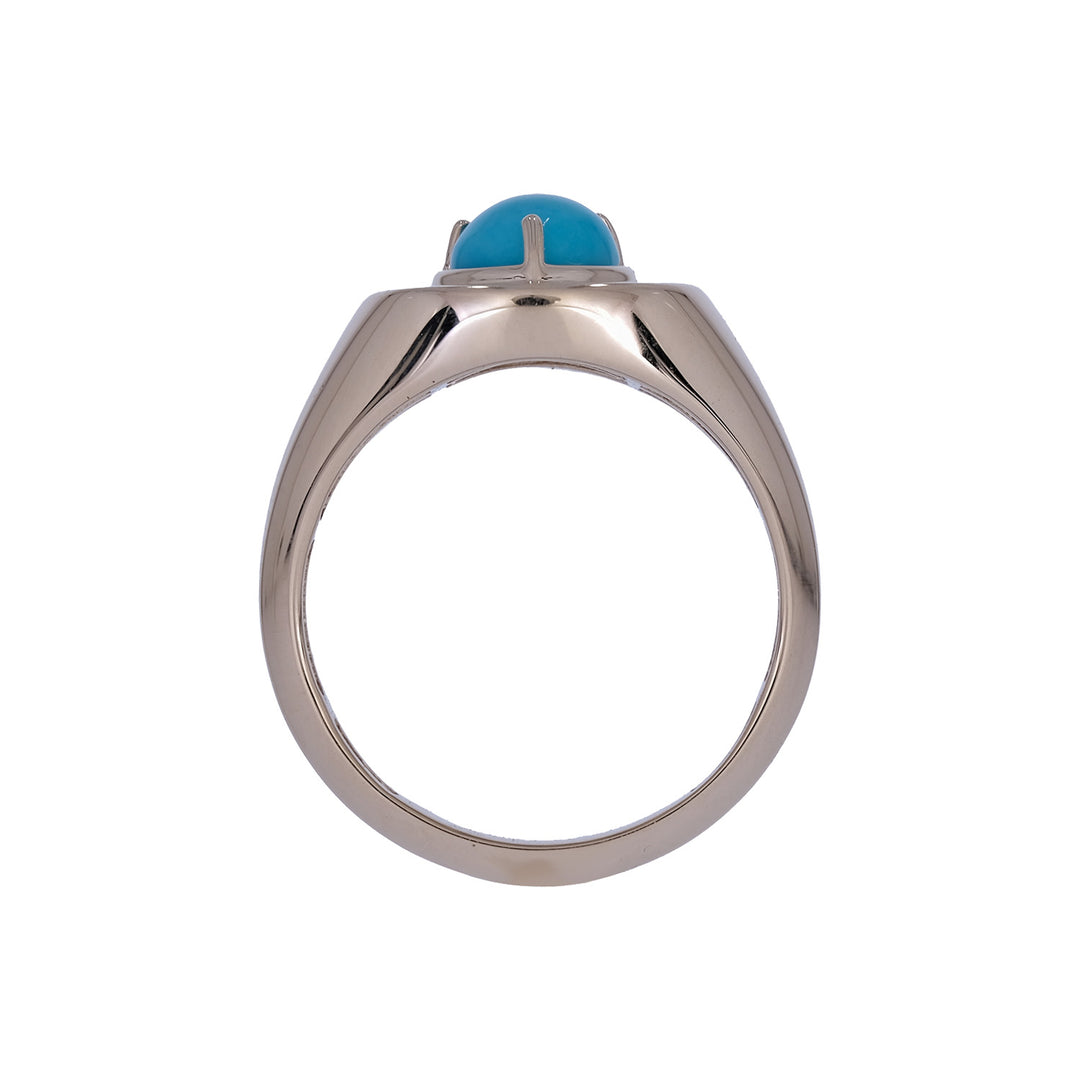 CR97292TQ5. 14K Solid Gold Turquoise Ring