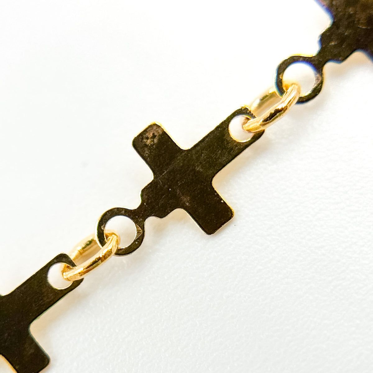 V310GF. 14K Gold-Filled Fancy Cross-Link Chain