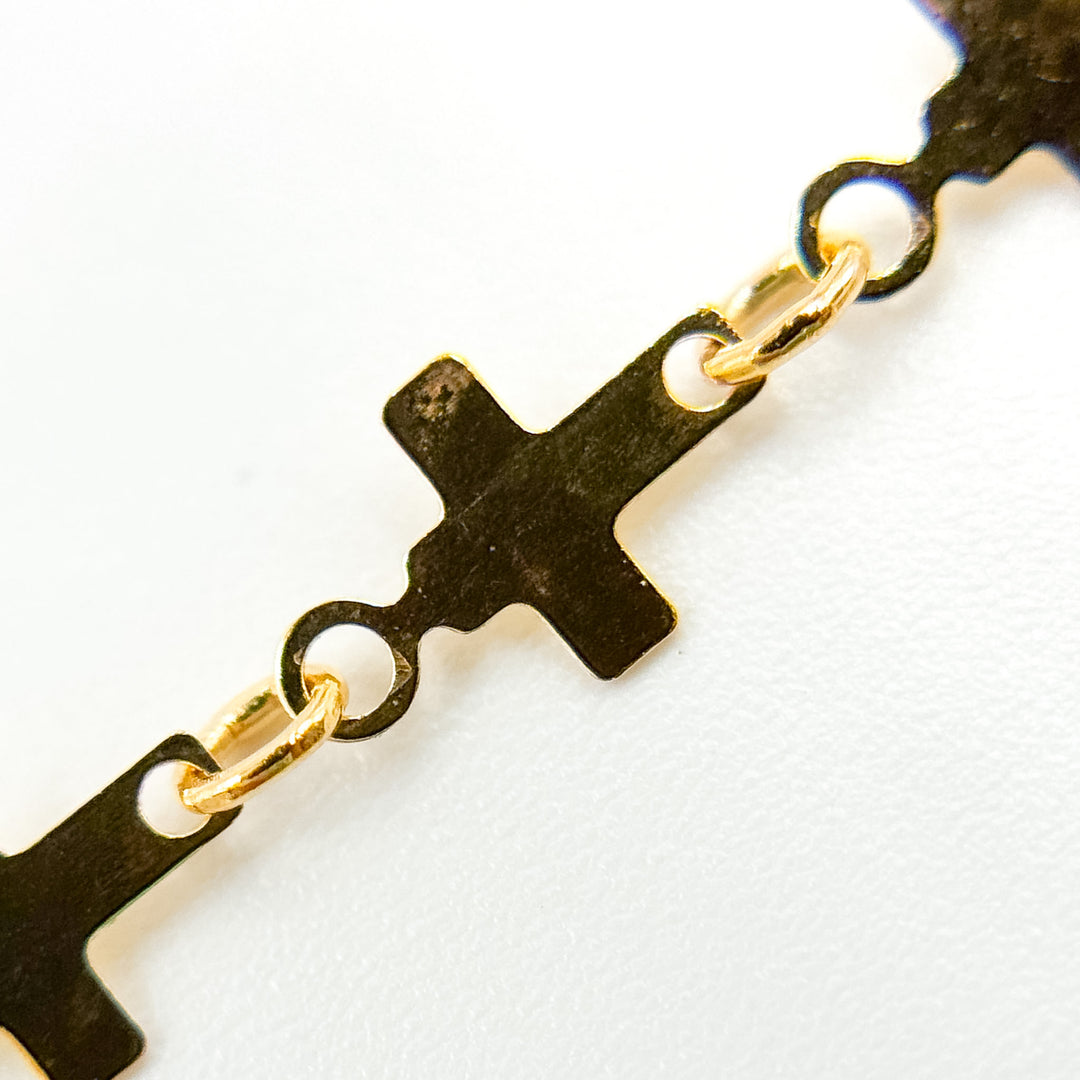 V310GF. 14K Gold-Filled Fancy Cross-Link Chain