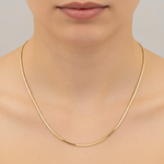 Load image into Gallery viewer, 120CCTD. 14k Solid Yellow Gold Snake Necklace