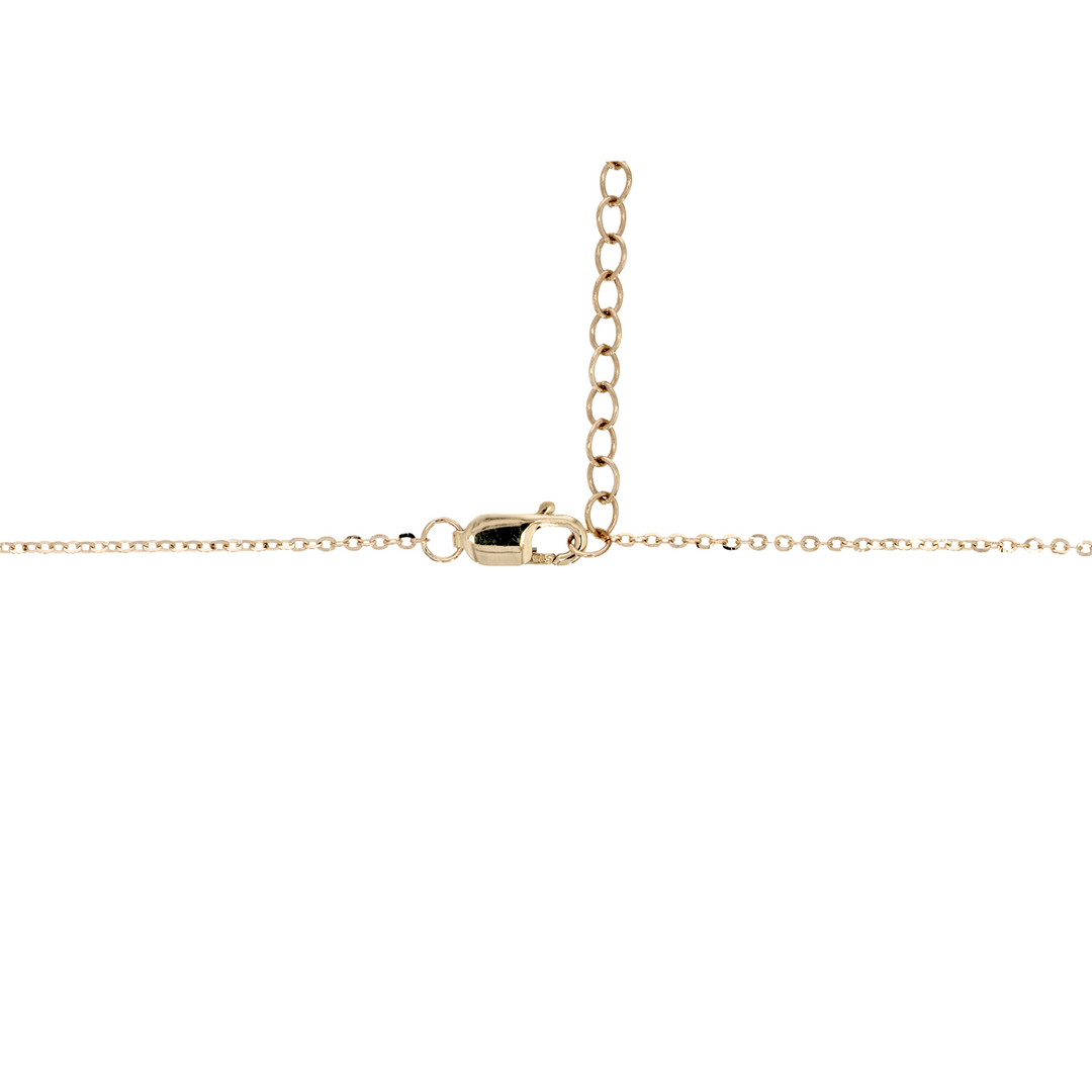 NFE72588TQ. 14K Solid Gold Diamond and Turquoise Necklace