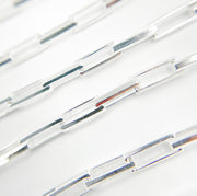 Sterling Silver Flat Box Link Chains