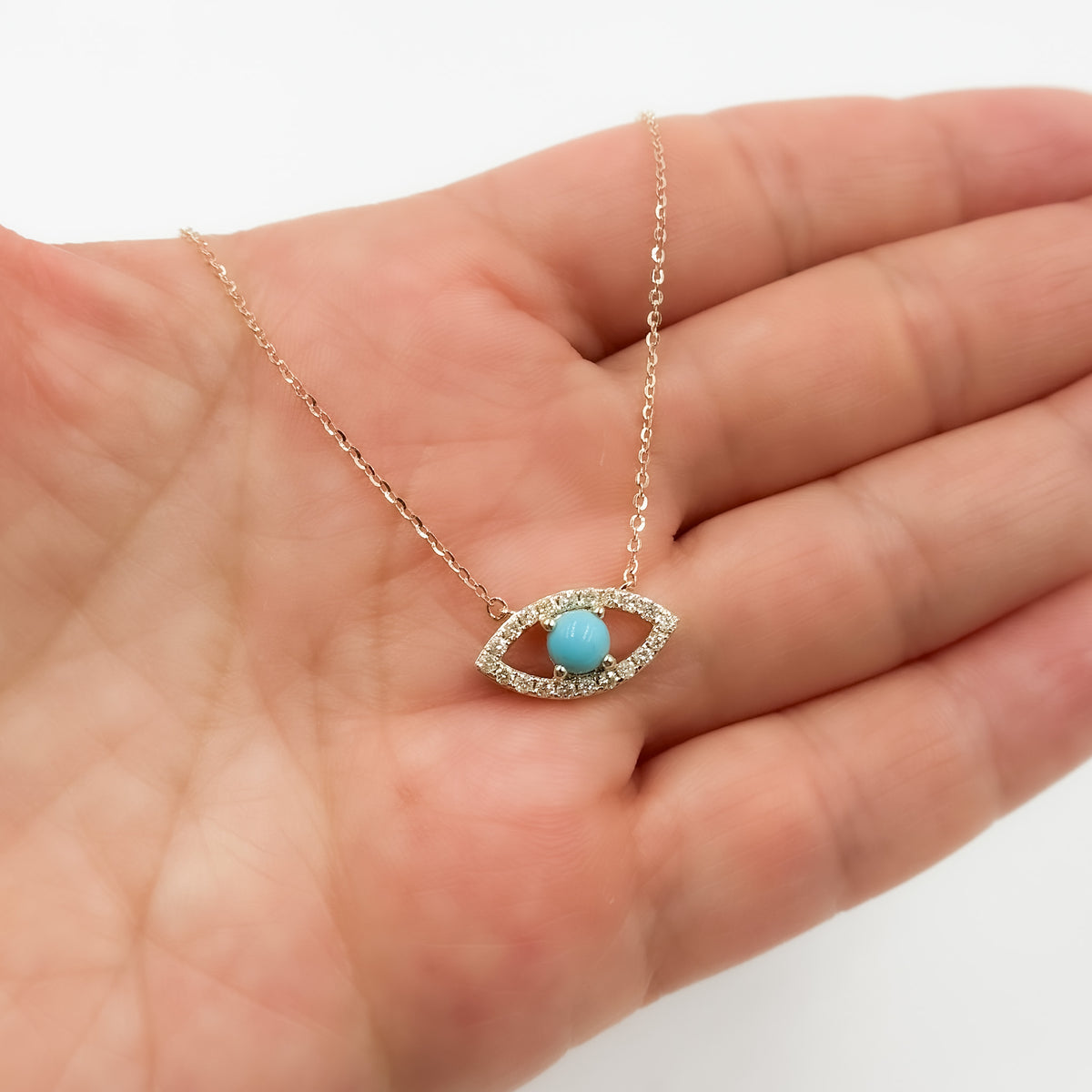 NFD72558. 14K Solid Gold Diamond and Gemstone Necklace