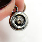 Load image into Gallery viewer, DC113. Diamond Sterling Silver Round Charm
