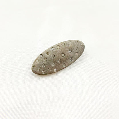 DP289. Diamond Sterling Silver Oval Pendant