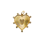 Load image into Gallery viewer, GDP47. 14K Solid Gold Diamond Heart Charm
