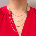 Load image into Gallery viewer, Oxidized Silver Wheat Necklace
