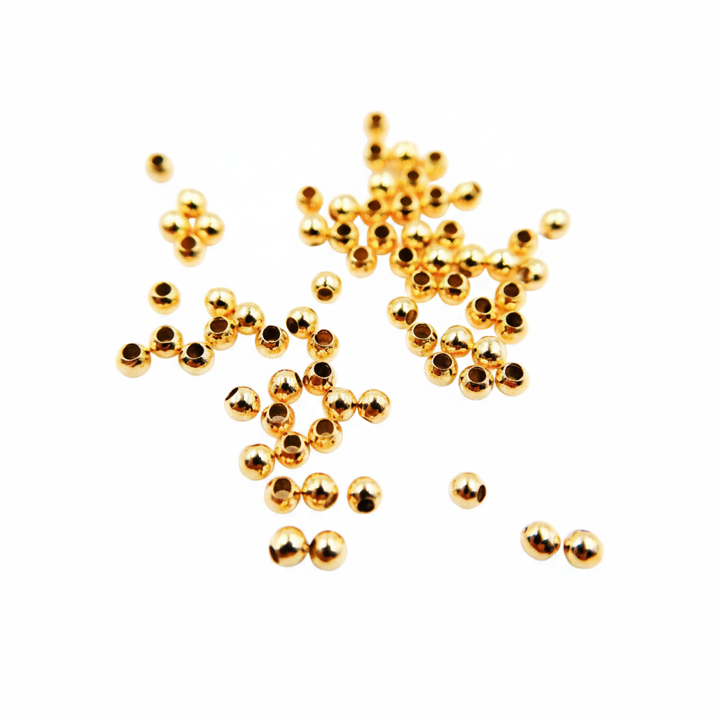 2925SB20H09. 2MM Gold Filled Seamless Beads