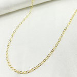 Load image into Gallery viewer, 030FVBF22. 14k Solid Gold Diamond Cut Oval Link Chain
