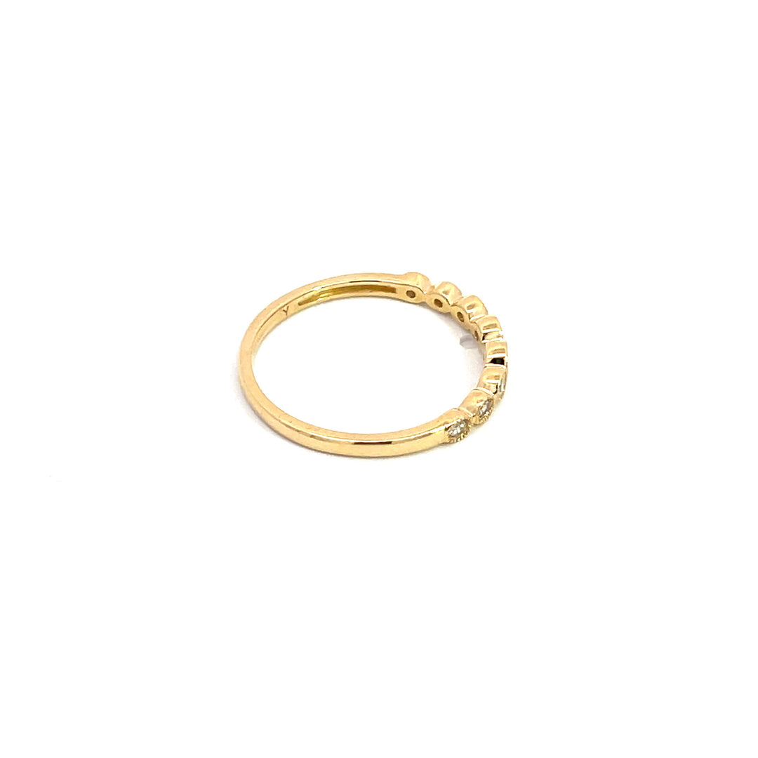 14k Solid Yellow Gold Oval Ring. RAC00546AQ