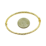 Load image into Gallery viewer, Bangle2. 14K Solid Gold Bangle Diamond Cut