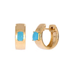 Load image into Gallery viewer, EHZ57585. 14K Solid Gold Gemstone Hoops