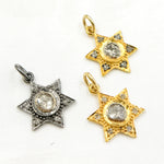 Load image into Gallery viewer, DC406. Diamond Star Pendant with Polki Diamond
