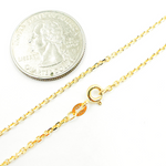 Load image into Gallery viewer, 14K Solid Gold Round Link Necklace. 050R01T5
