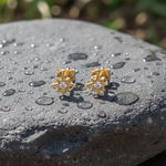 Load image into Gallery viewer, ER413159Y. 14K Solid Gold Star Diamond Studs Earrings