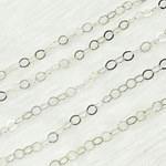 Load image into Gallery viewer, 925 Sterling Silver Flat Oval Link Chain. 678FSS
