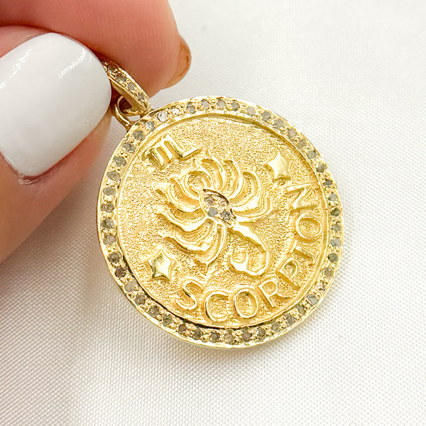 Sterling Silver Scorpion Zodiac Pendant