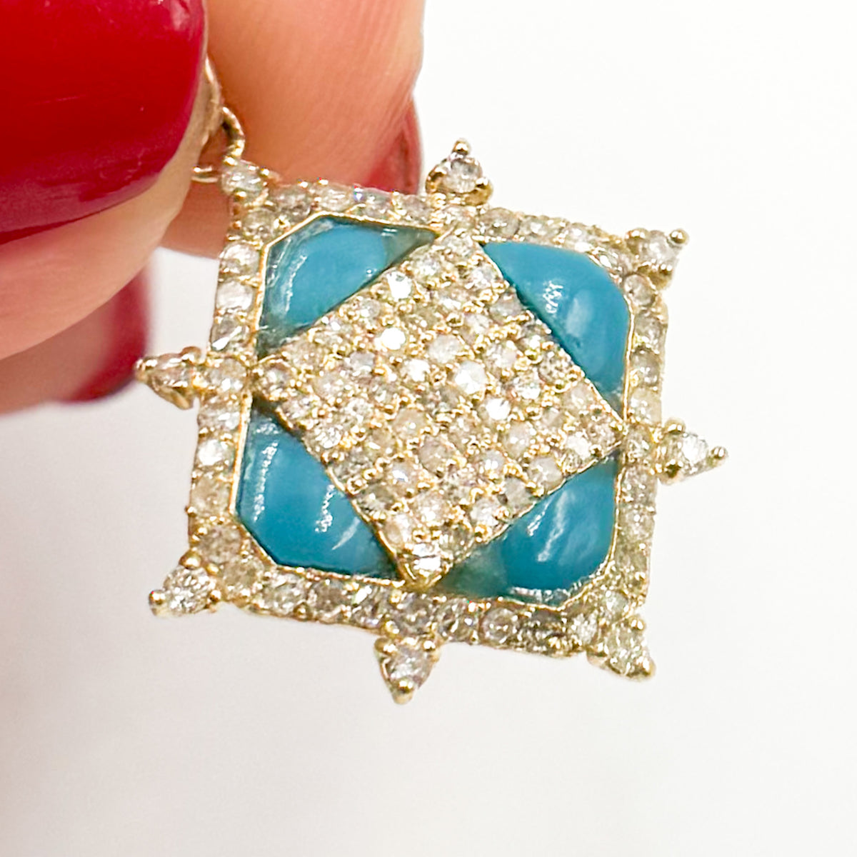 BUy Now  14K Gold Square Pendants