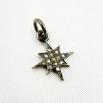 Load image into Gallery viewer, DC414. Diamond Sterling Silver Star Charm
