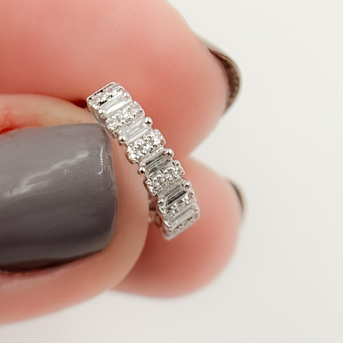 Diamond Huggie Earrings