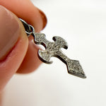 Load image into Gallery viewer, DC440. Diamond Sterling Silver Cross Pendant
