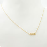 Load image into Gallery viewer, 14K Solid Gold Diamond Arrow Necklace. NFA71417
