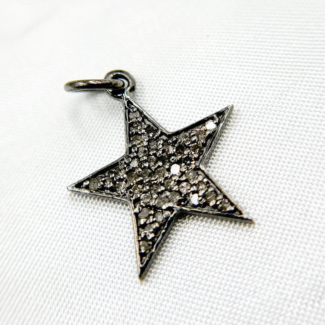 DC397. Diamond Sterling Silver Star Pendant