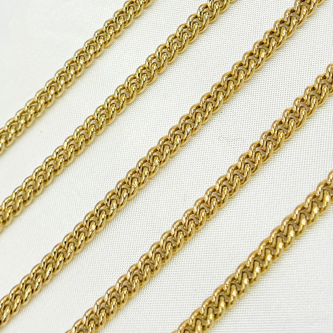 Gold Plated 925 Sterling Silver Curb Chains