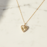 Load image into Gallery viewer, PHD38854. 14K Solid Gold Diamond Heart Shape Necklace