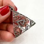 Load image into Gallery viewer, DP754. Diamond Sterling Silver Triangle Pendant
