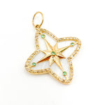 Load image into Gallery viewer, Shop Now 14K Solid Gold Star Pendant
