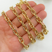 Gold Plated 925 Sterling Silver Gold Plated Marina Chains