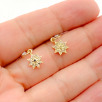 Load image into Gallery viewer, 14K Solid Gold Diamond Star Charm. GDP431
