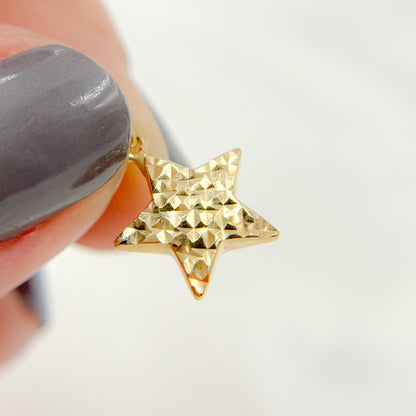 Solid Gold Star Charm