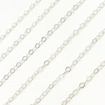 Load image into Gallery viewer, 1212FSS. Sterling Silver Flat Cable Link Chain
