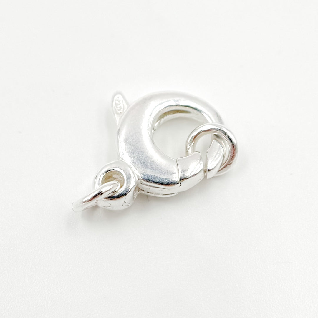 503SS. 14MM White Sterling Silver Trigger Clasp