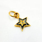 Load image into Gallery viewer, DC146A. Diamond Sterling Silver Star Enamel Charm
