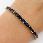 Load image into Gallery viewer, BFZ60865. 14K Solid Gold Gemstone Bracelet