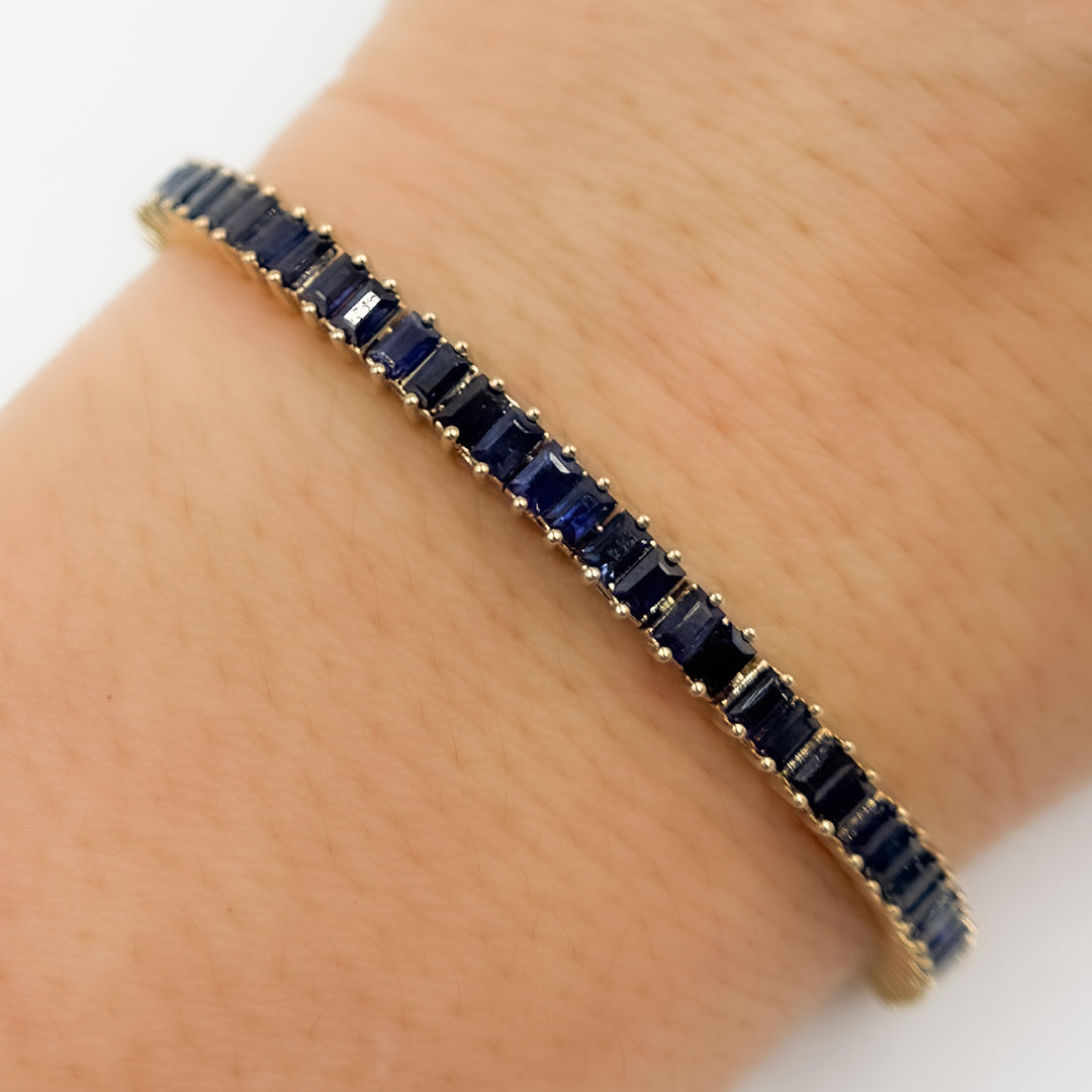 BFZ60865. 14K Solid Gold Gemstone Bracelet