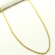 14K Solid Yellow Gold Rope Chain