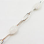 Load image into Gallery viewer, Shop Now Silver White Color Opal Enamel Cable Chains
