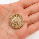 Load image into Gallery viewer, Buy Now 14K Solid Gold Sun Pendant
