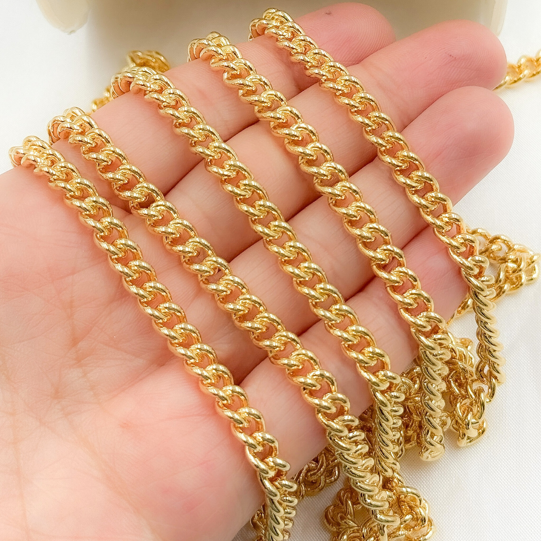 Gold Plated 925 Sterling Silver Curb Chain